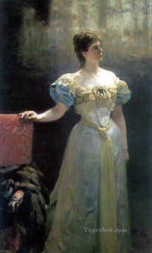 Ilya Repin Painting - portrait of princess maria klavdievna tenisheva 1896 Ilya Repin